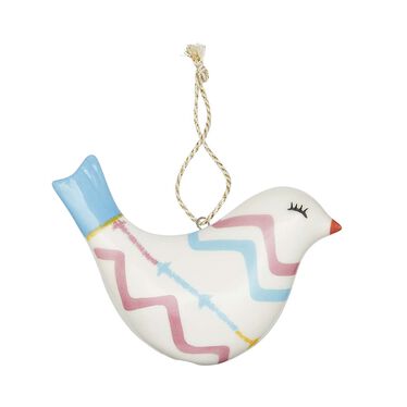 Kit Kemp Rik Rak Puffed Bird Ornament